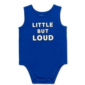 Baby boy "LITTLE BUT LOUD" tank top bodysuit